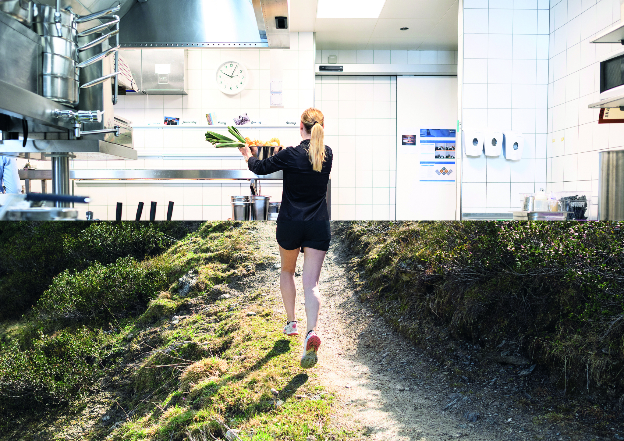 Frau Kueche Trail running